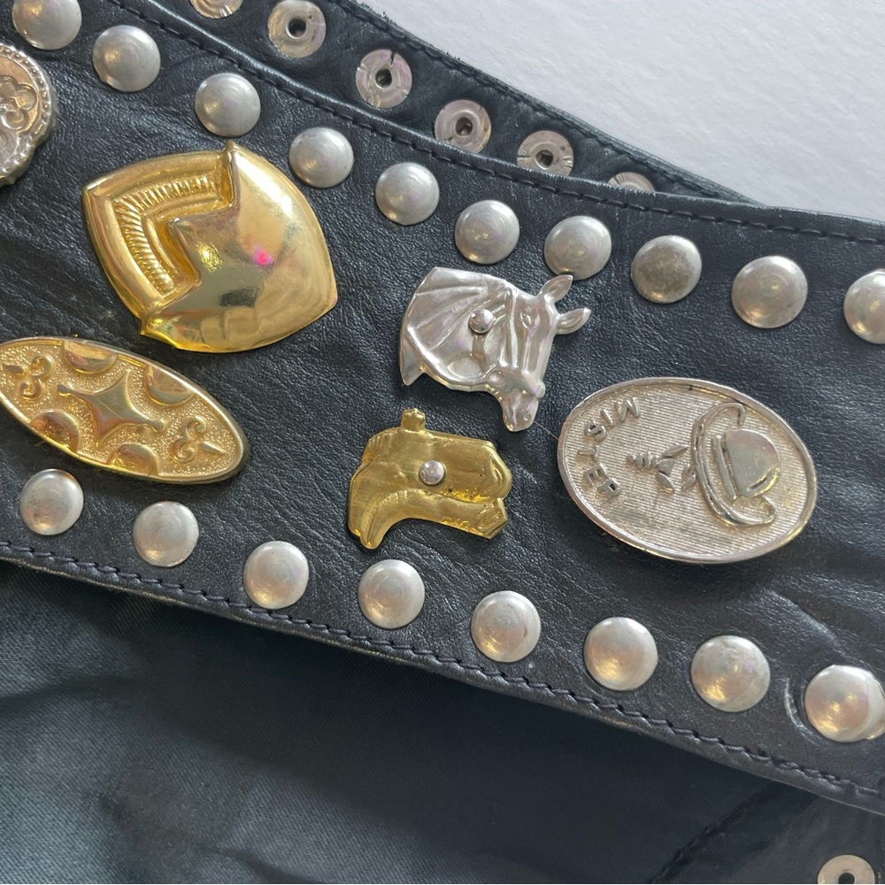 Studded Black and Gold Vest - Picture 8 of 10
